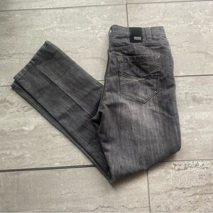 South Pole Men's Charcoal Straight Jeans